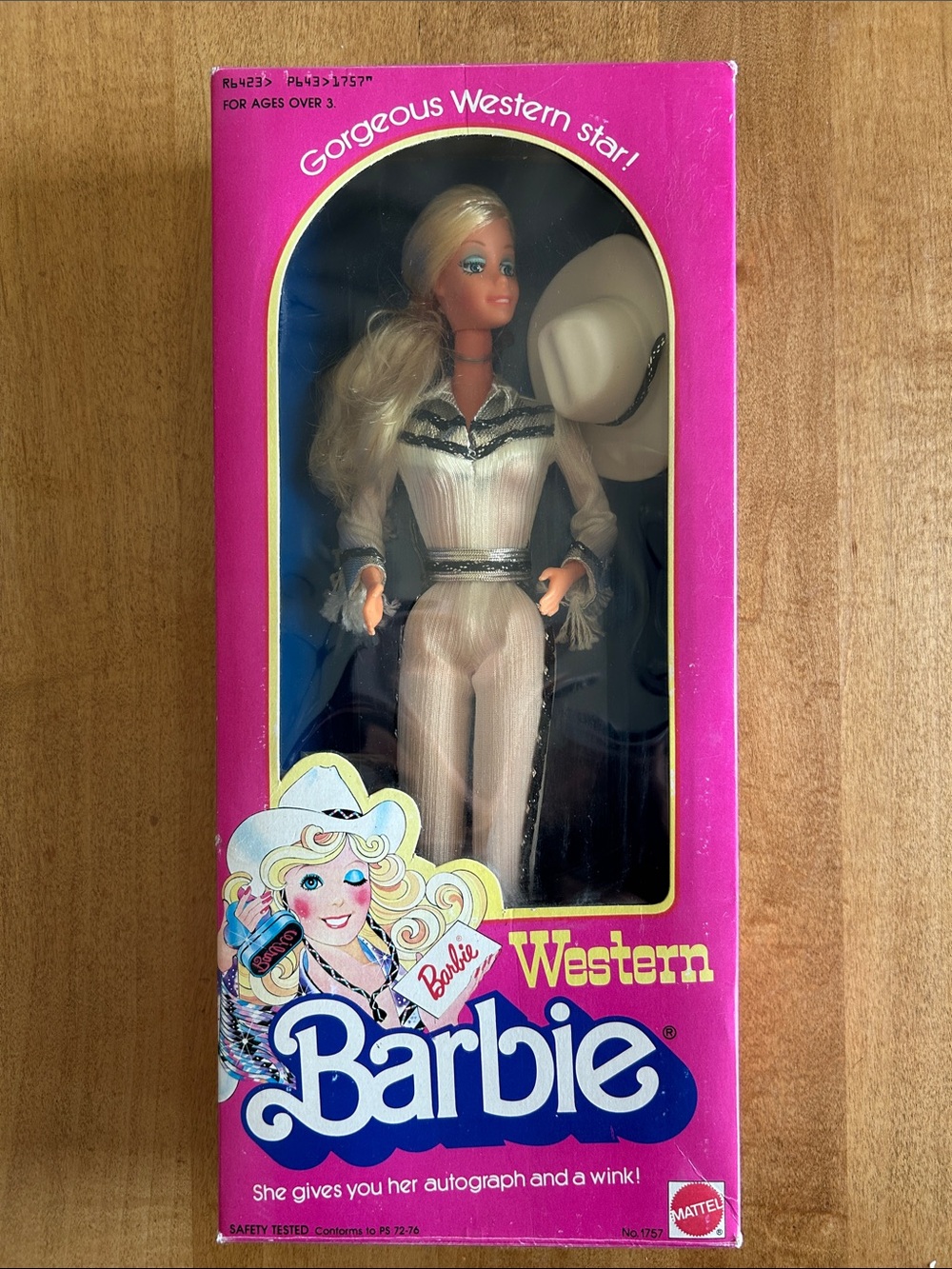 Vintage 1980 Mattel "Western Star"
Barbie Doll, model #1757 - unopened